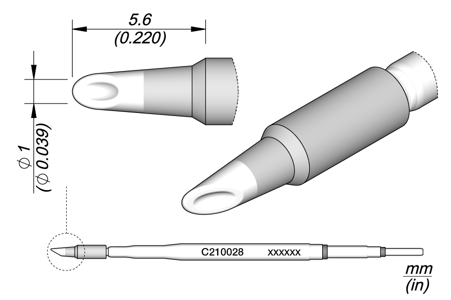 C210028 - Spoon Cartridge Ø 1